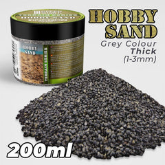 Thick Grey Hobby Sand - Green Stuff World - 200 mL Container - Gootzy Gaming