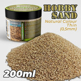 Thin Natural/Tan Hobby Sand - Green Stuff World - 200 mL Container - Gootzy Gaming