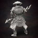 Torashima Orc Warrior #3 - Single Roleplaying Miniature for D&D or Pathfinder - 32mm Scale Resin 3D Print - Red Clay Collectibles - Gootzy Gaming