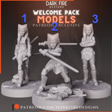 Trained Spunky Wizard Learner - SW Legion Compatible Miniature (38-40mm tall) High Quality 8k Resin 3D Print - Dark Fire Designs - Gootzy Gaming