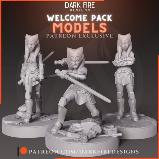 Trained Spunky Wizard Learner - SW Legion Compatible Miniature (38 - 40mm tall) High Quality 8k Resin 3D Print - Dark Fire Designs - Gootzy Gaming