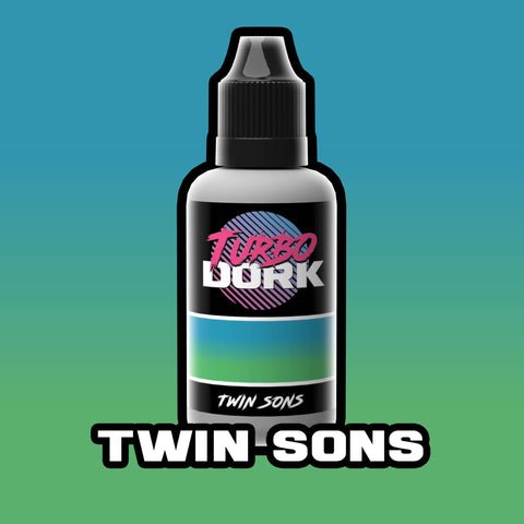 Twin Sons - Blue/Green Colorshift Metallic Paint - TurboDork - 20 mL Dropper Bottle - Gootzy Gaming