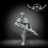 Two Faced Bounty Hunter - Single Miniature - SW Legion Compatible (38-40mm tall) Resin 3D Print - Black Remnant - Gootzy Gaming