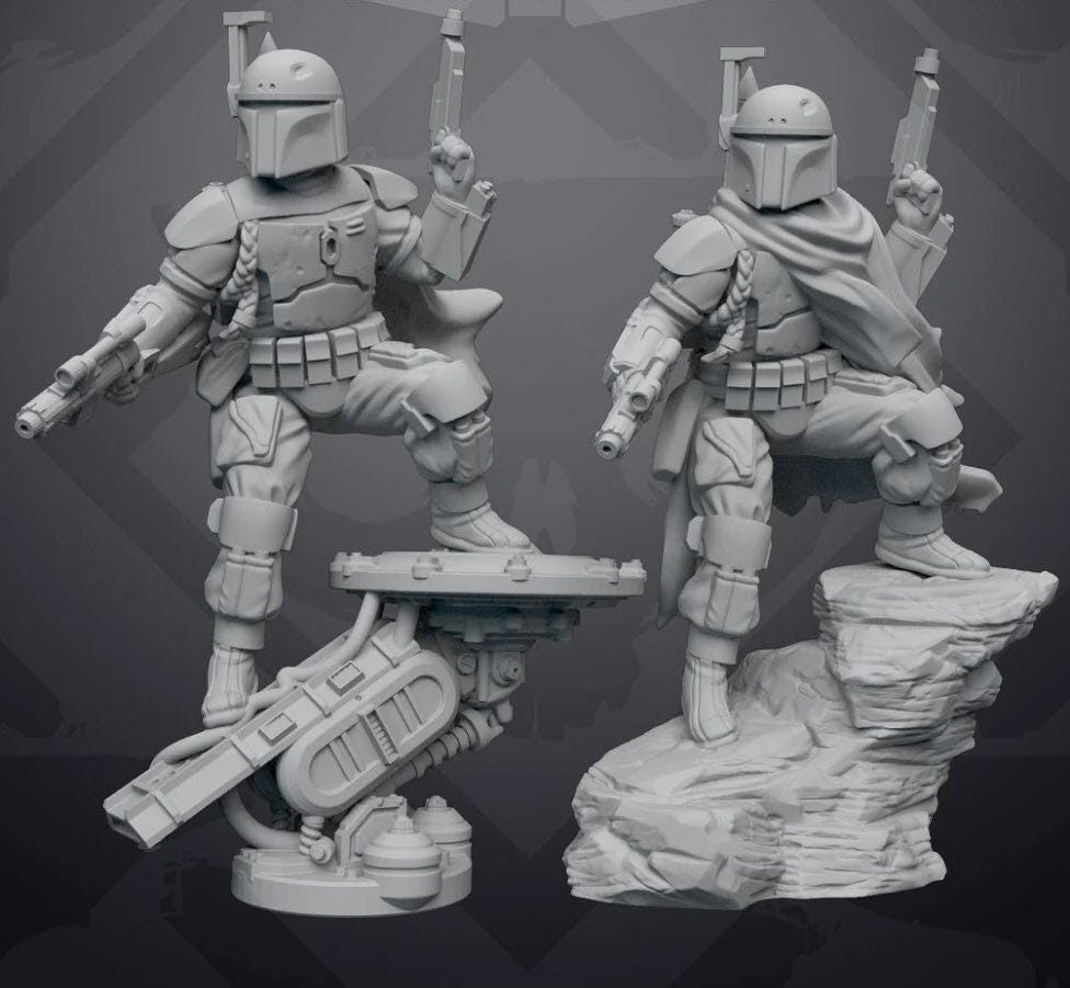 Unstoppable Hunter Miniature - SW Legion Compatible (38 - 40mm tall) Resin 3D Print - Skullforge Studios - Gootzy Gaming