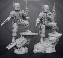 Unstoppable Hunter Miniature - SW Legion Compatible (38 - 40mm tall) Resin 3D Print - Skullforge Studios - Gootzy Gaming