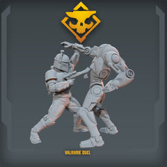 Valkyrie Crusader Duel Miniature - SW Legion Compatible (38 - 40mm tall) Resin 3D Print - Skullforge Studios - Gootzy Gaming