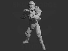 Vanguard Regulars Clone Trooper Miniatures - 5 Mini Bundle - SW Legion Compatible (38 - 40mm tall) Resin 3D Print - Skullforge Studios - Gootzy Gaming
