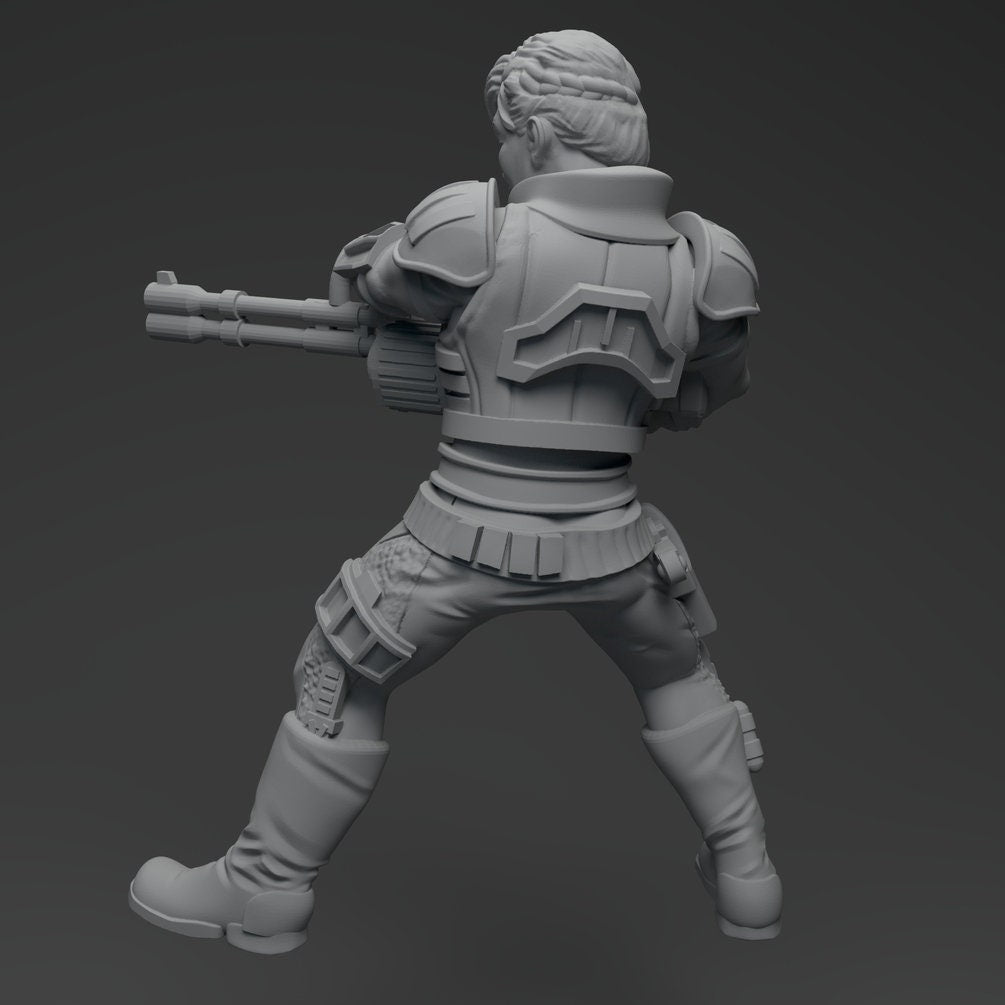 Veteran Mercenary Miniature - SW Legion Compatible (38-40mm tall) Resin 3D Print - Skullforge Studios - Gootzy Gaming