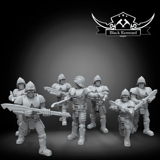 Viceroy's Neimoidian Royal Guards - SW Legion Compatible Miniature (38-40mm tall) High Quality 8k Resin 3D Print - Black Remnant - Gootzy Gaming