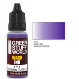 Vicious Purple Wash - Diluted Acrylic Ink - Green Stuff World - 17 mL Dropper Bottle - Gootzy Gaming