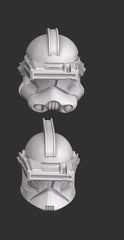 Visor Down Phase I or Phase II Clone Trooper Helmets - 5 bits pack - SW Legion Compatible Resin 3D Print - Dark Fire Designs - Gootzy Gaming