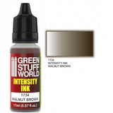 Walnut Brown Intensity Ink - Acrylic Ink - Green Stuff World - 17 mL Dropper Bottle - Gootzy Gaming