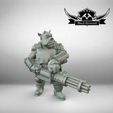 Warbird Pirate Pig Heavy Gunner Gork - SW Legion Compatible Miniature (38-40mm tall) High Quality 8k Resin 3D Print - Black Remnant