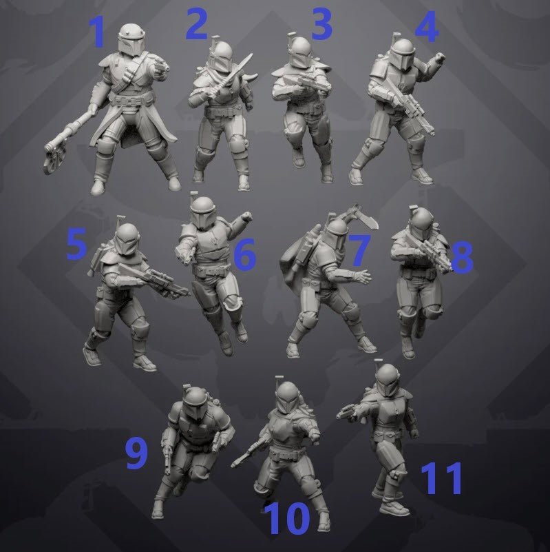 Wardens of Clan Korrin - Single Miniature - SW Legion Compatible (38 - 40mm tall) Resin 3D Print - Skullforge Studios - Gootzy Gaming