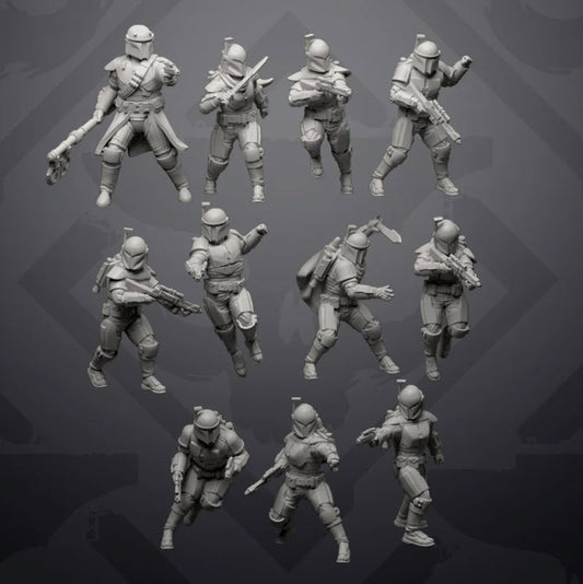 Wardens of Clan Korrin - Single Miniature - SW Legion Compatible (38 - 40mm tall) Resin 3D Print - Skullforge Studios - Gootzy Gaming