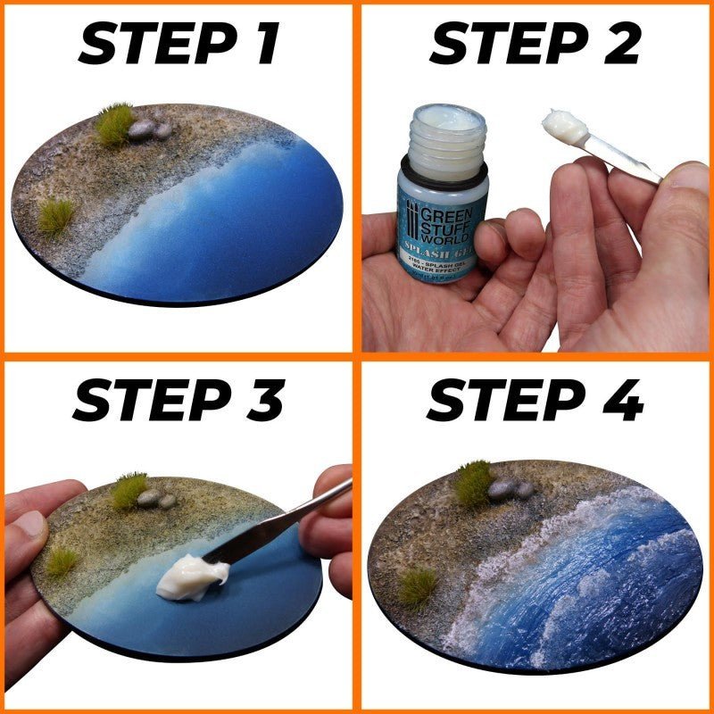 Water Effect Splash Gel - Semi - Transparent Gel Medium - Green Stuff World - 30 mL bottle - Gootzy Gaming