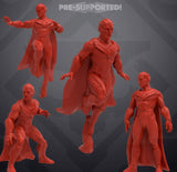White Android Superhero Miniature - MCP/Crisis Protocol Compatible (40mm tall) Resin 3D Print - Skullforge Studios - Gootzy Gaming