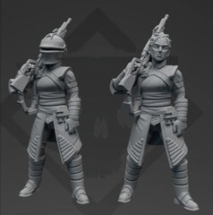 Widowmaker Sniper Bounty Hunter Miniature - SW Legion Compatible (38 - 40mm tall) Resin 3D Print - Skullforge Studios - Gootzy Gaming