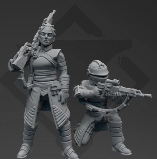 Widowmaker Sniper Bounty Hunter Miniature - SW Legion Compatible (38 - 40mm tall) Resin 3D Print - Skullforge Studios - Gootzy Gaming