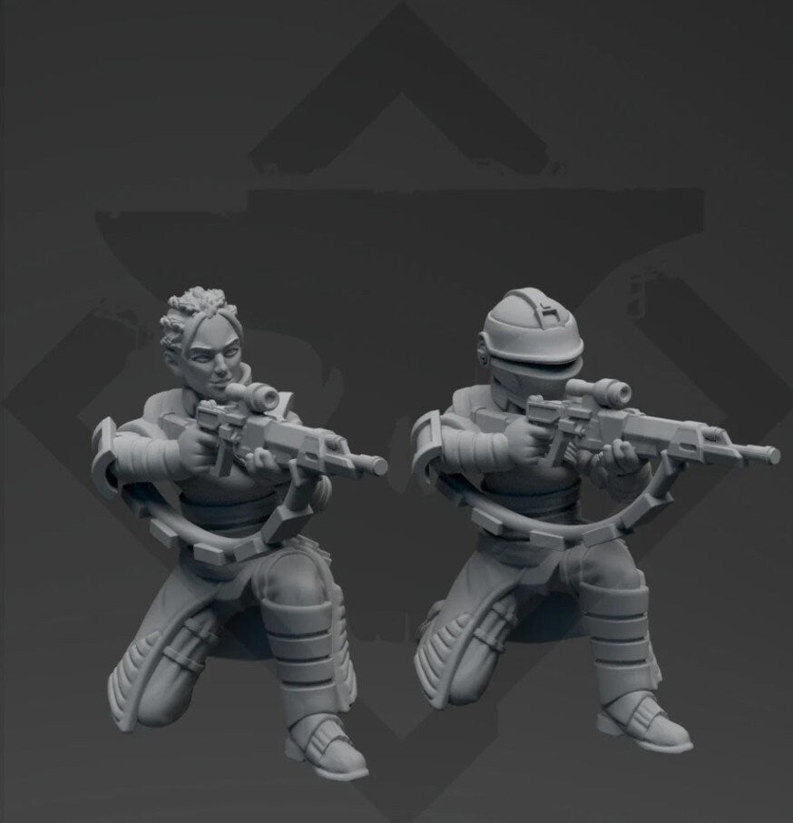 Widowmaker Sniper Bounty Hunter Miniature - SW Legion Compatible (38 - 40mm tall) Resin 3D Print - Skullforge Studios - Gootzy Gaming