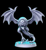 Winged Eye - Single Roleplaying Miniature for D&D or Pathfinder - 32mm Scale Resin 3D Print - RN EStudios - Gootzy Gaming