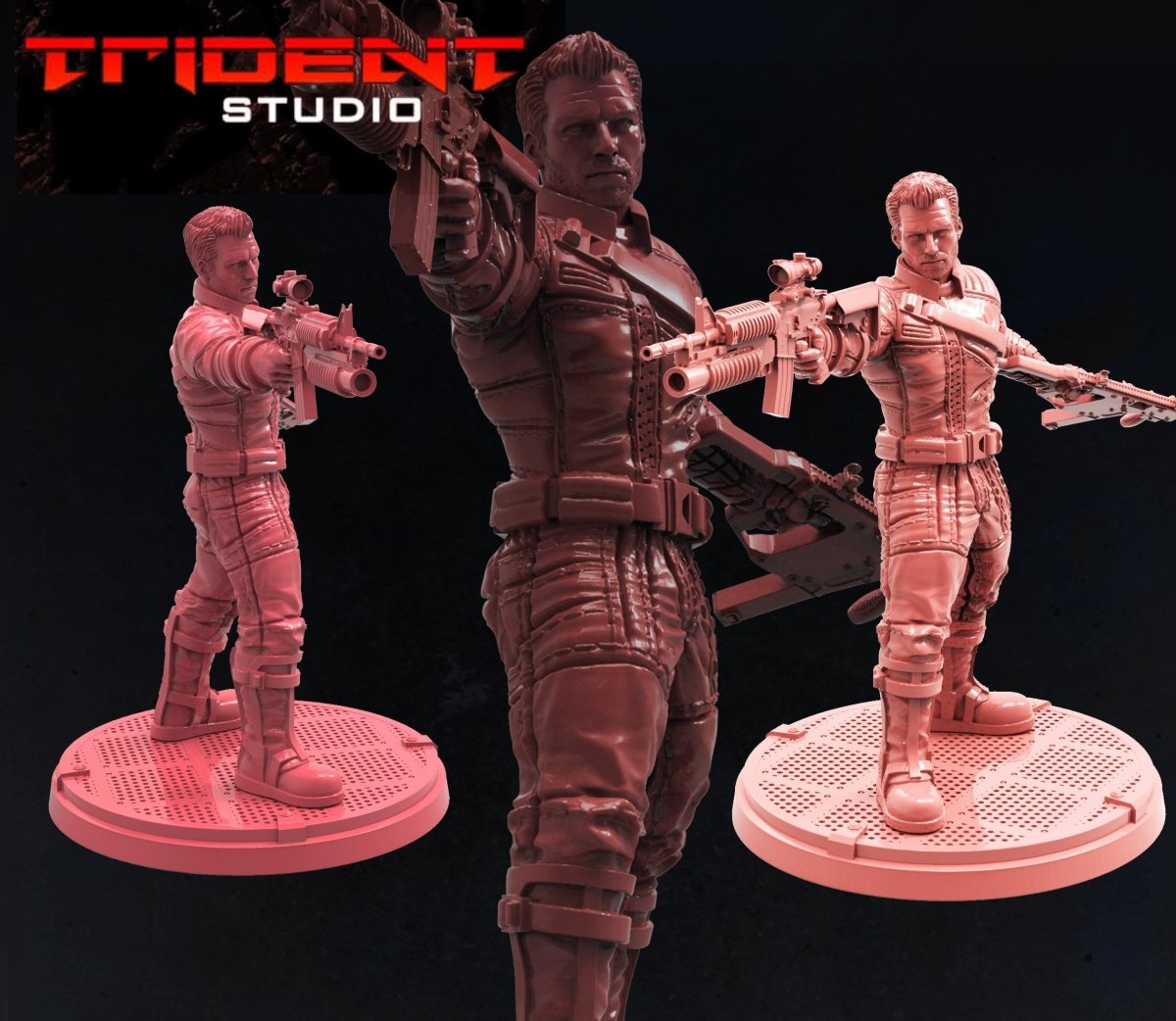 Winter Agent Barny (Version B) Superhero Resin Miniature - MCP/Crisis Protocol Compatible (40mm tall) Resin 3D Print - Trident Studios - Gootzy Gaming