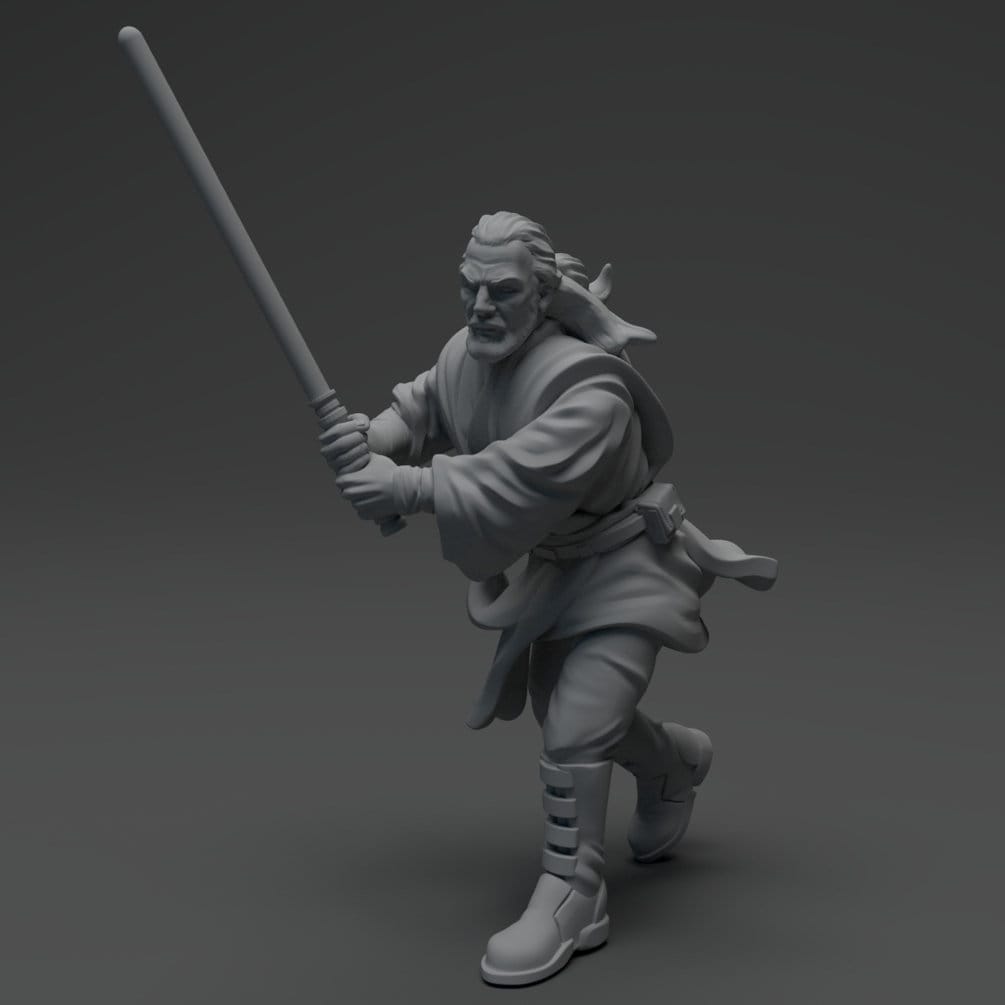 Wizard Sage Maverick Miniature - SW Legion Compatible (38 - 40mm tall) Resin 3D Print - Skullforge Studios - Gootzy Gaming