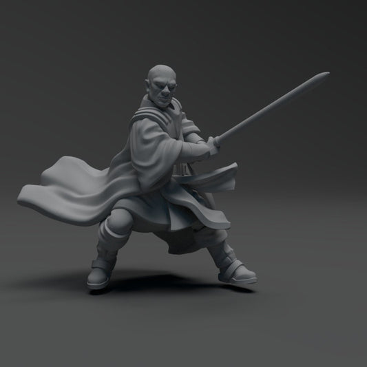 Wizard Warrior Gindu Miniature- SW Legion Compatible (38-40mm tall) Resin 3D Print - Skullforge Studios - Gootzy Gaming