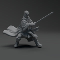Wizard Warrior Gindu Miniature - SW Legion Compatible (38 - 40mm tall) Resin 3D Print - Skullforge Studios - Gootzy Gaming