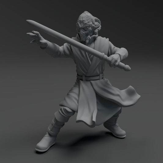 Wizard Warrior Sentinel Miniature - SW Legion Compatible (38 - 40mm tall) Resin 3D Print - Skullforge Studios - Gootzy Gaming