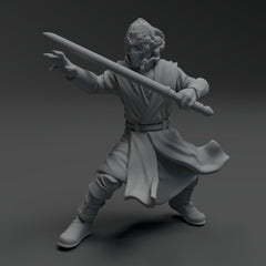 Wizard Warrior Sentinel Miniature - SW Legion Compatible (38 - 40mm tall) Resin 3D Print - Skullforge Studios - Gootzy Gaming