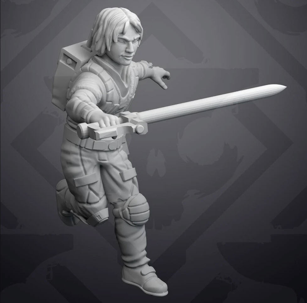 Wizard's Apprentice Miniature - SW Legion Compatible (38 - 40mm tall) Resin 3D Print - Skullforge Studios - Gootzy Gaming