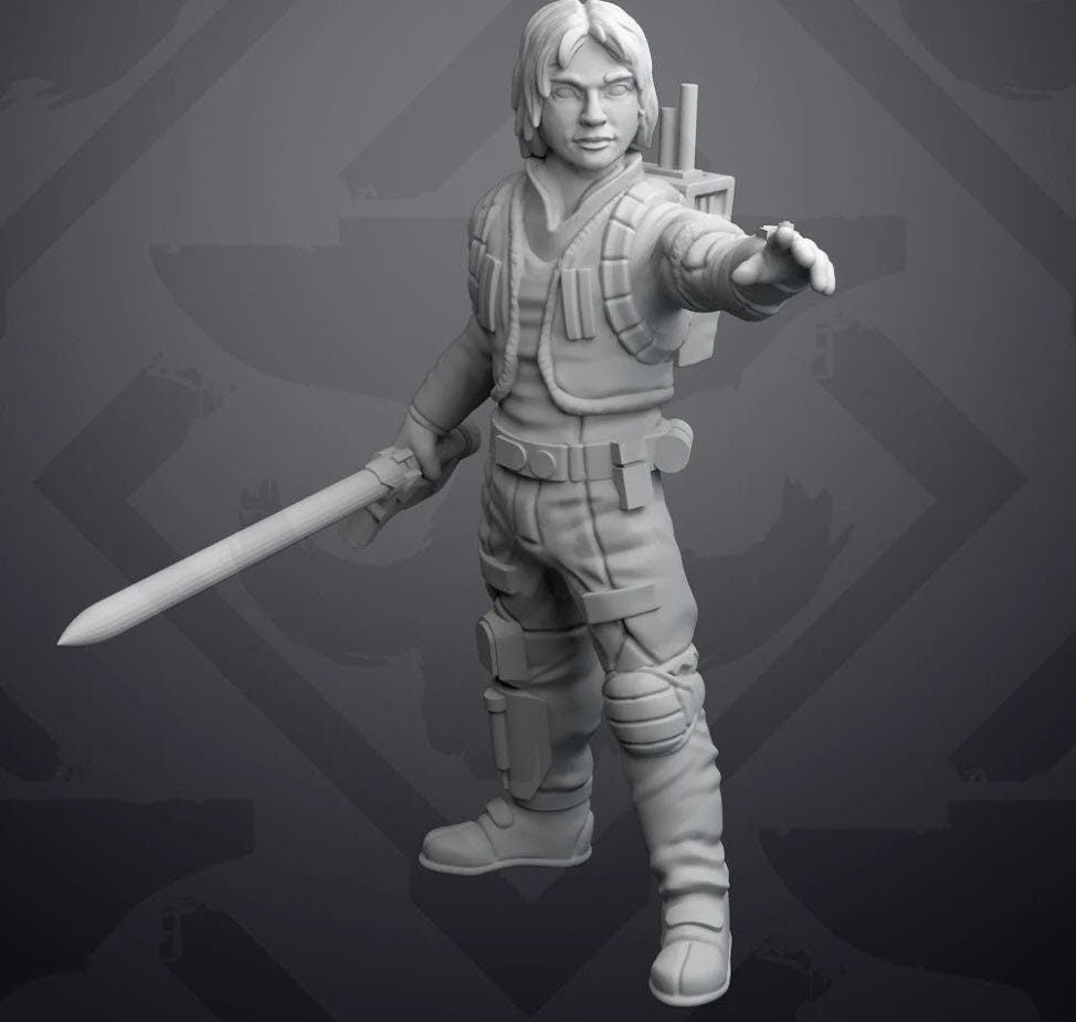 Wizard's Apprentice Miniature - SW Legion Compatible (38 - 40mm tall) Resin 3D Print - Skullforge Studios - Gootzy Gaming