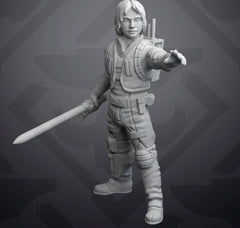 Wizard's Apprentice Miniature - SW Legion Compatible (38 - 40mm tall) Resin 3D Print - Skullforge Studios - Gootzy Gaming