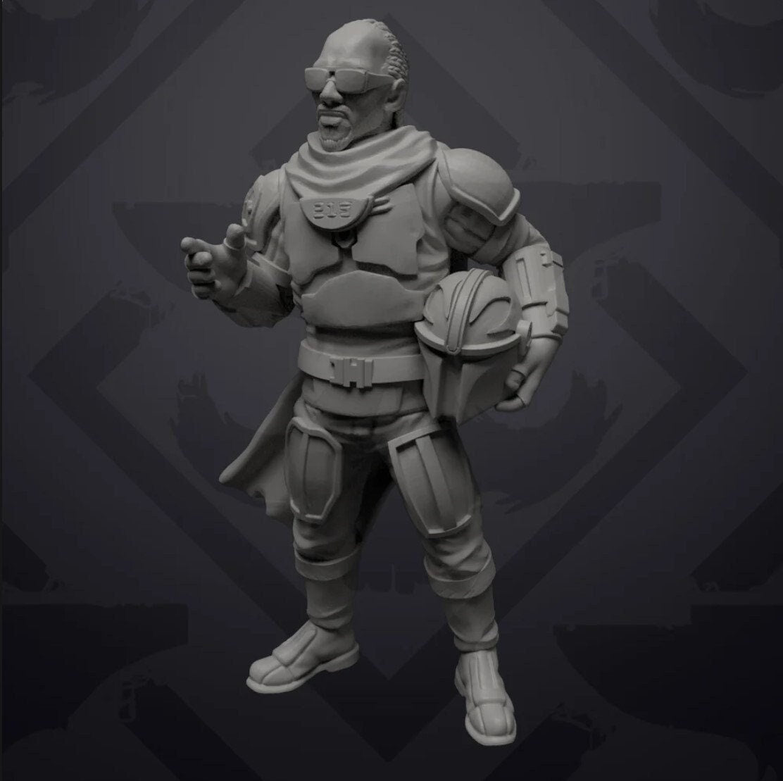 Wizzle Crusader Miniature - SW Legion Compatible (38-40mm tall) Resin 3D Print - Skullforge Studios - Gootzy Gaming