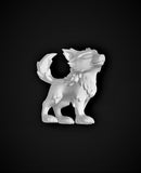 Wolf Companion - Small Single Roleplaying Miniature for D&D or Pathfinder - 32mm Scale Detailed Resin 3D Print - Gootzy Gaming