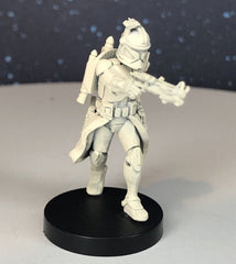 Wolfpack Clone Commander Miniature - SW Legion Compatible (38 - 40mm tall) Multi - Piece Resin 3D Print - Dark Fire Designs - Gootzy Gaming