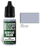 Wolven Grey - Matte Acrylic Paint - Green Stuff World - 17 mL Dropper Bottle - Gootzy Gaming