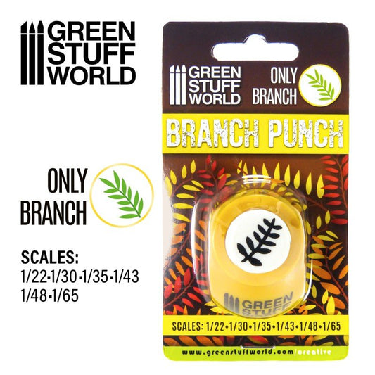 Yellow Branch Punch - Miniature Leaf Hobby Tool - Green Stuff World - Gootzy Gaming