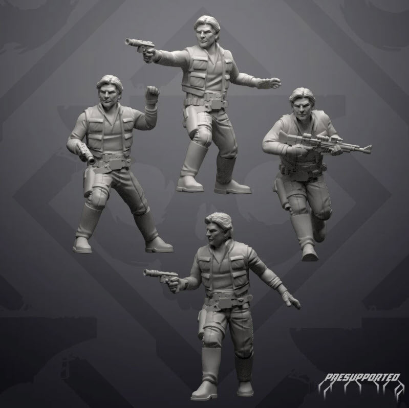Young Smuggler Commander - SW Legion Compatible (38 - 40mm tall) Resin 3D Print - Skullforge Studios - Gootzy Gaming