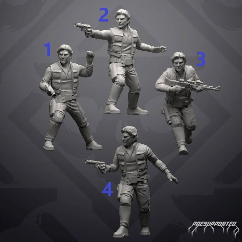 Young Smuggler Commander - SW Legion Compatible (38 - 40mm tall) Resin 3D Print - Skullforge Studios - Gootzy Gaming