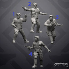 Young Smuggler Commander - SW Legion Compatible (38 - 40mm tall) Resin 3D Print - Skullforge Studios - Gootzy Gaming