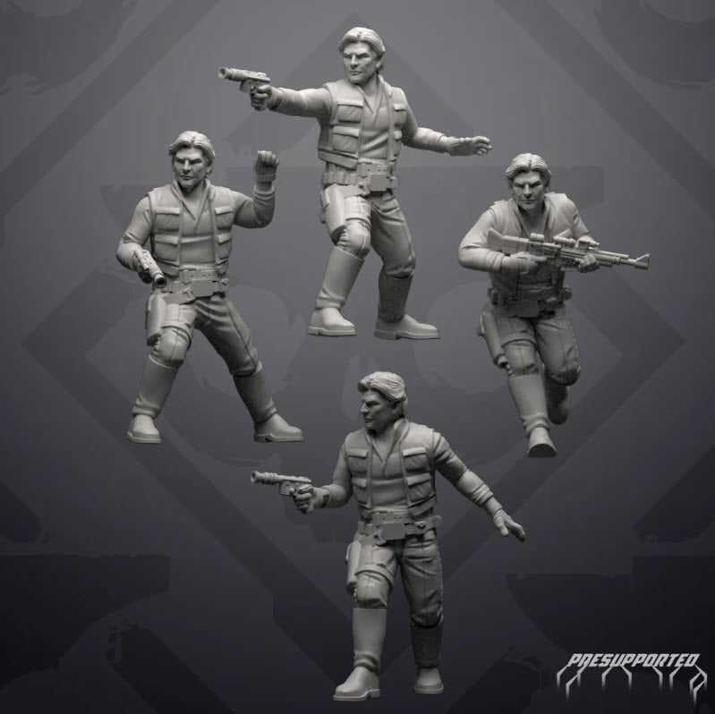 Young Smuggler Commander - SW Legion Compatible (38-40mm tall) Resin 3D Print - Skullforge Studios - Gootzy Gaming