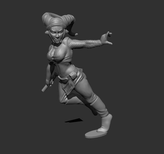 Zen Warrior Twi'Lighter Miniature - SW Legion Compatible (38 - 40mm tall) Resin 3D Print - Skullforge Studios - Gootzy Gaming