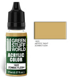Zombie Flesh - Matte Acrylic Paint - Green Stuff World - 17 mL Dropper Bottle - Gootzy Gaming